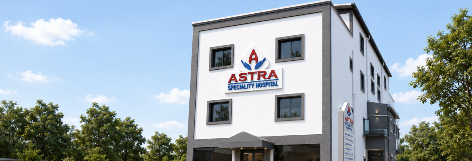 Astra Speciality Hospital building on Nookampalayam Link Road, Semmancheri, Chennai